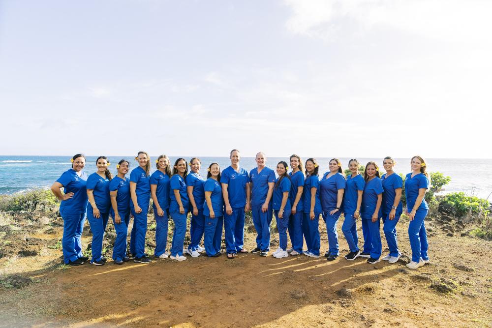group photo of kalaheo dental group | dentist near me
